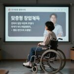 장애인 맞춤형 창업교육 온라인 플랫폼 화면