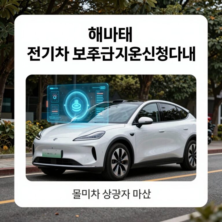 전기차 보조금 지원 신청 안내 이미지