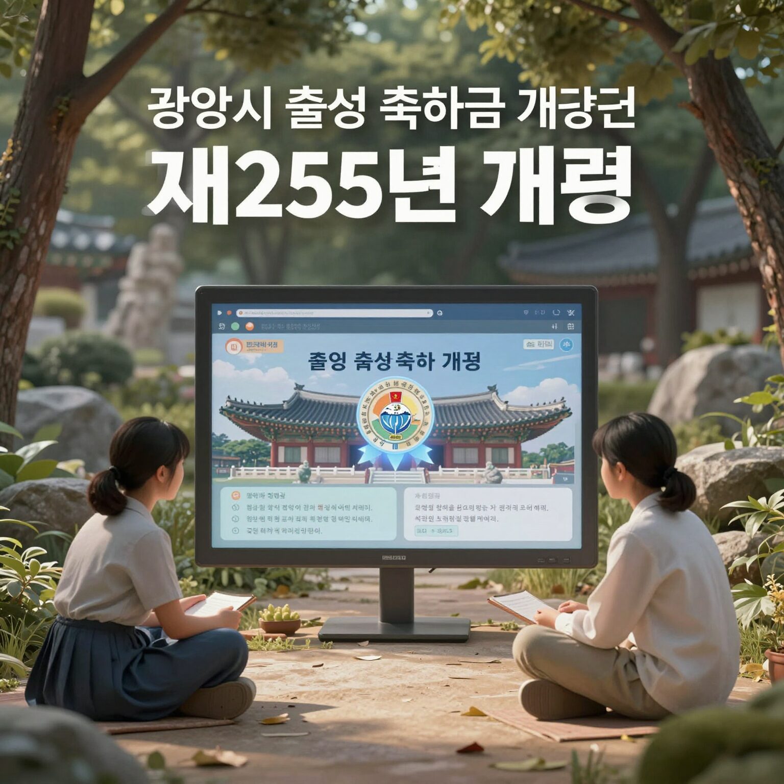 광양시 출생축하금 2025년 개편 내용 요약 이미지