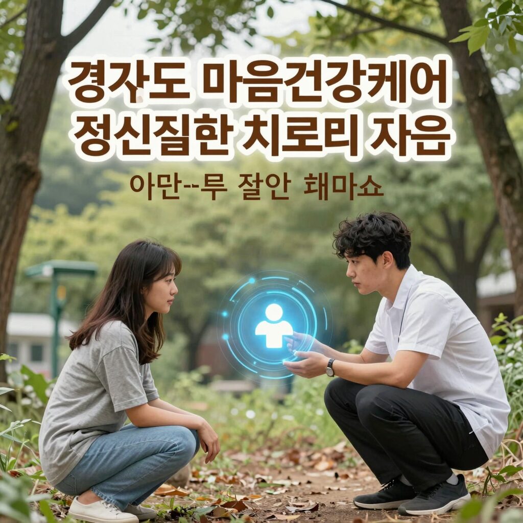 경기도 마음건강케어 정신질환 치료비 지원 포스터 이미지