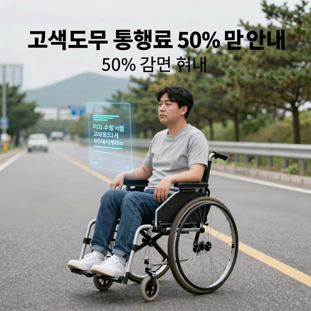 장애인 고속도로 통행료 50% 감면 혜택 안내