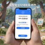 희망화성지역화폐 10% 할인 꿀팁 희망화성지역화폐 카드와 모바일 결제 화면, 10% 인센티브 강조