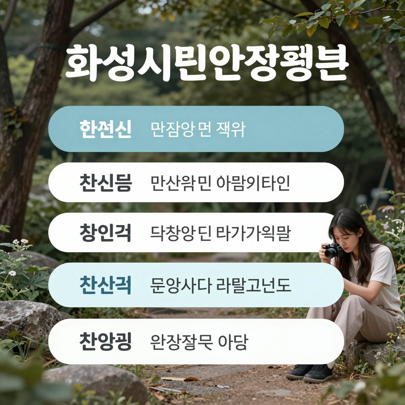 화성시민안전보험 보상 항목을 설명하는 인포그래픽