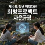 제주도 청년 취업지원 희망프로젝트 지원금 안내 이미지