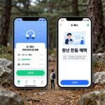 K-패스 모두의카드 앱 화면과 청년 환급 혜택 설명