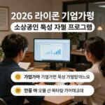 라이콘 육성 2026 정부 지원금 총정리 2026 라이콘 기업가형 소상공인 육성 지원 프로그램 요약 이미지