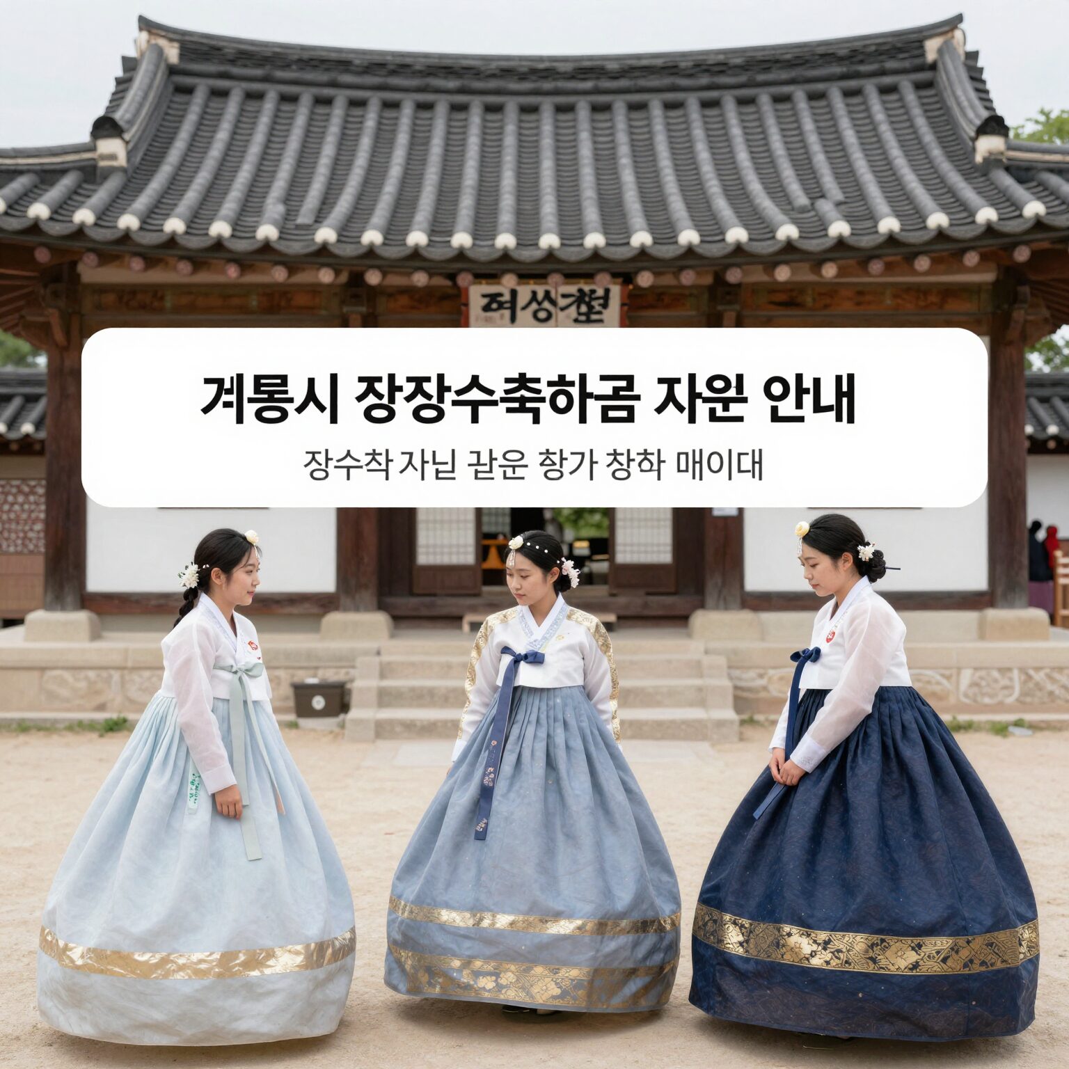 계룡시 장수수당 및 장수축하금 지원 안내 이미지