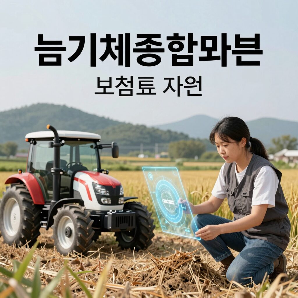농기계종합보험 보험료 지원 포스터