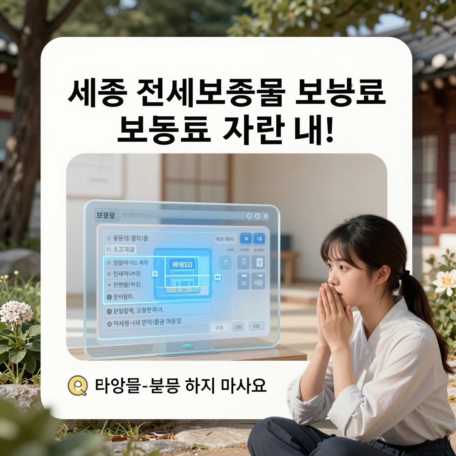 세종 전세보증금 반환보증 보증료 지원 안내 이미지