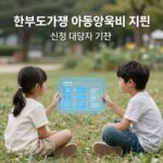 2026 한부모양육비 지원 대상 한부모가족 아동양육비 지원 신청 대상자 기준
