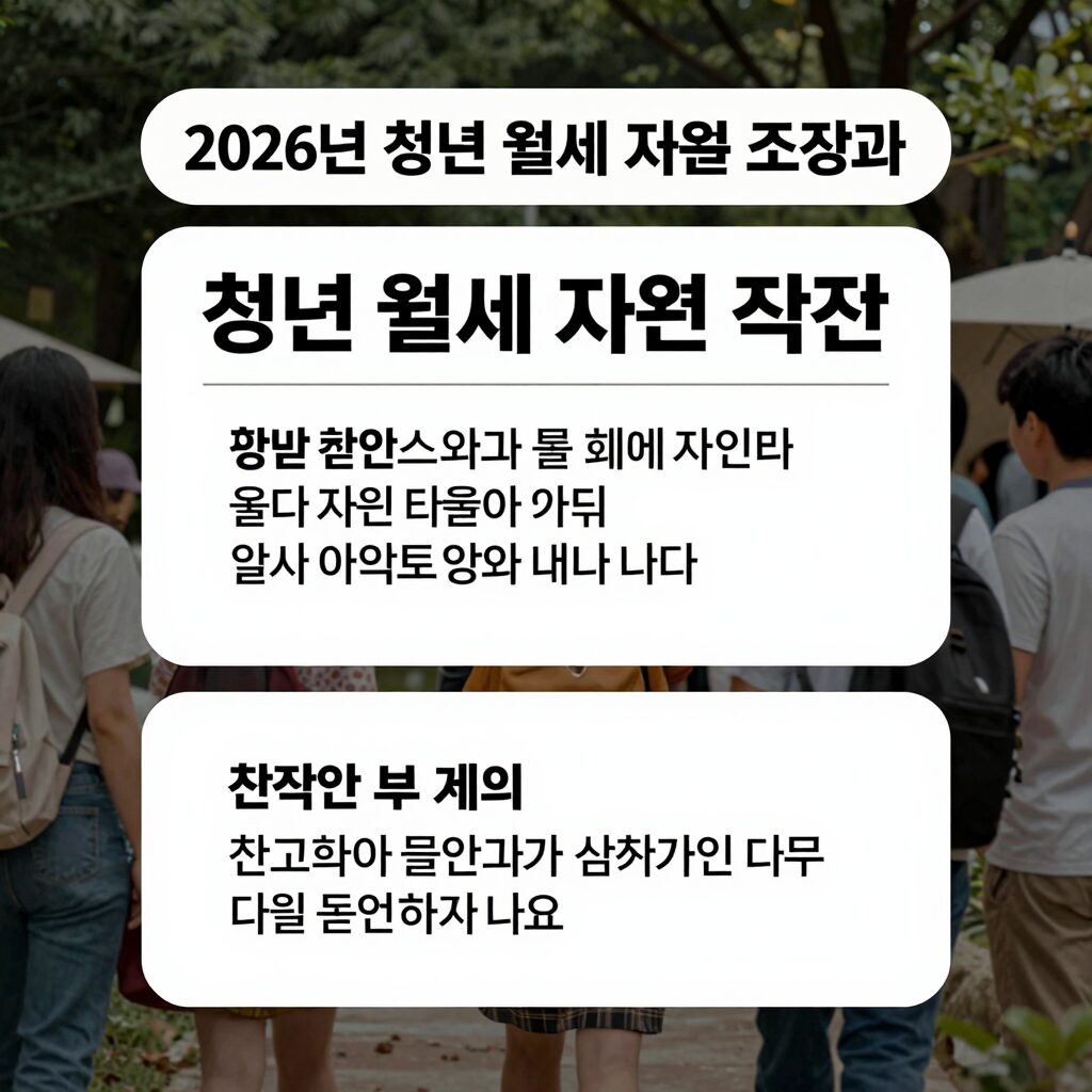 2026년 청년 월세 지원 조건과 신청 방법