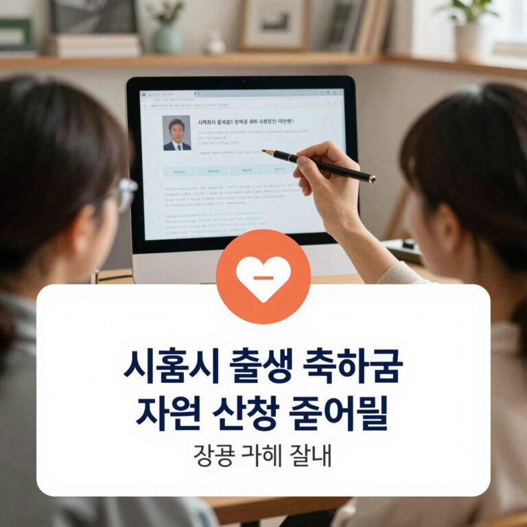 시흥시 출생축하금 지원 신청 준비물과 절차 안내 이미지