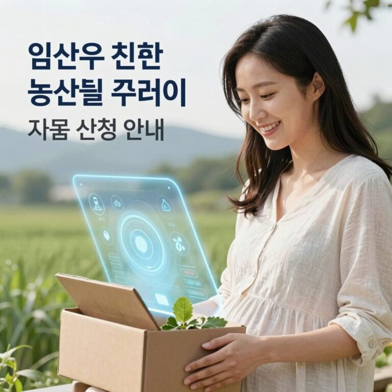 임산부 친환경 농산물 꾸러미 지원 신청 안내 이미지