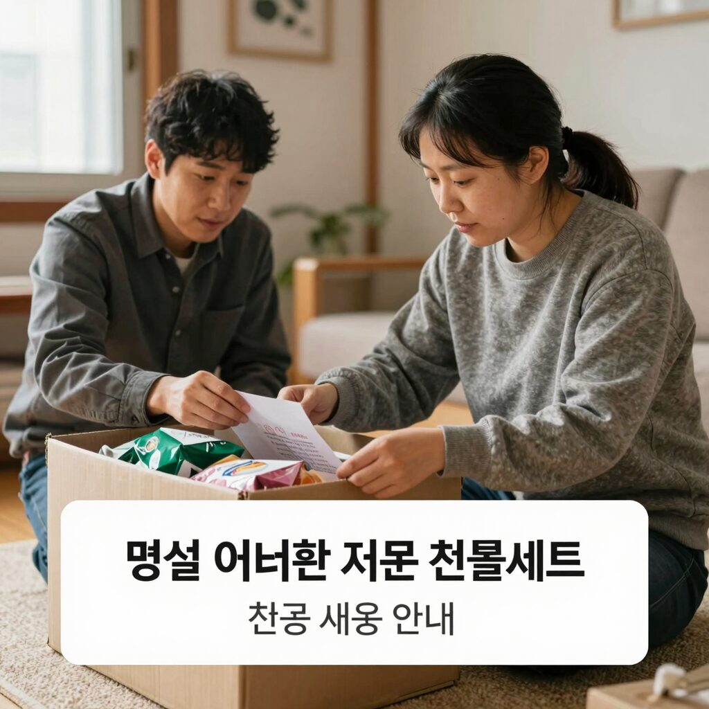 명절 어려운 이웃 위문 지원 선물세트와 현금 지원 안내
