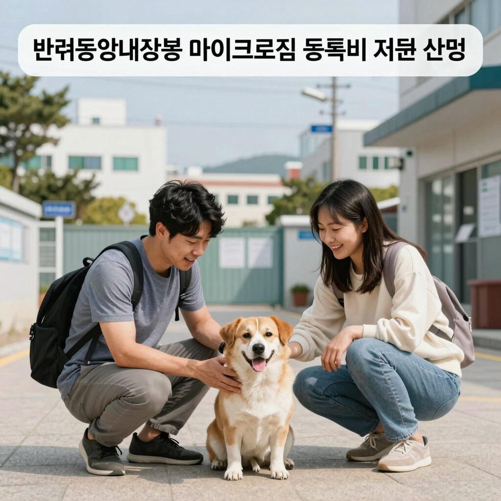 반려동물 내장형 마이크로칩 등록비 지원 사업 안내 이미지