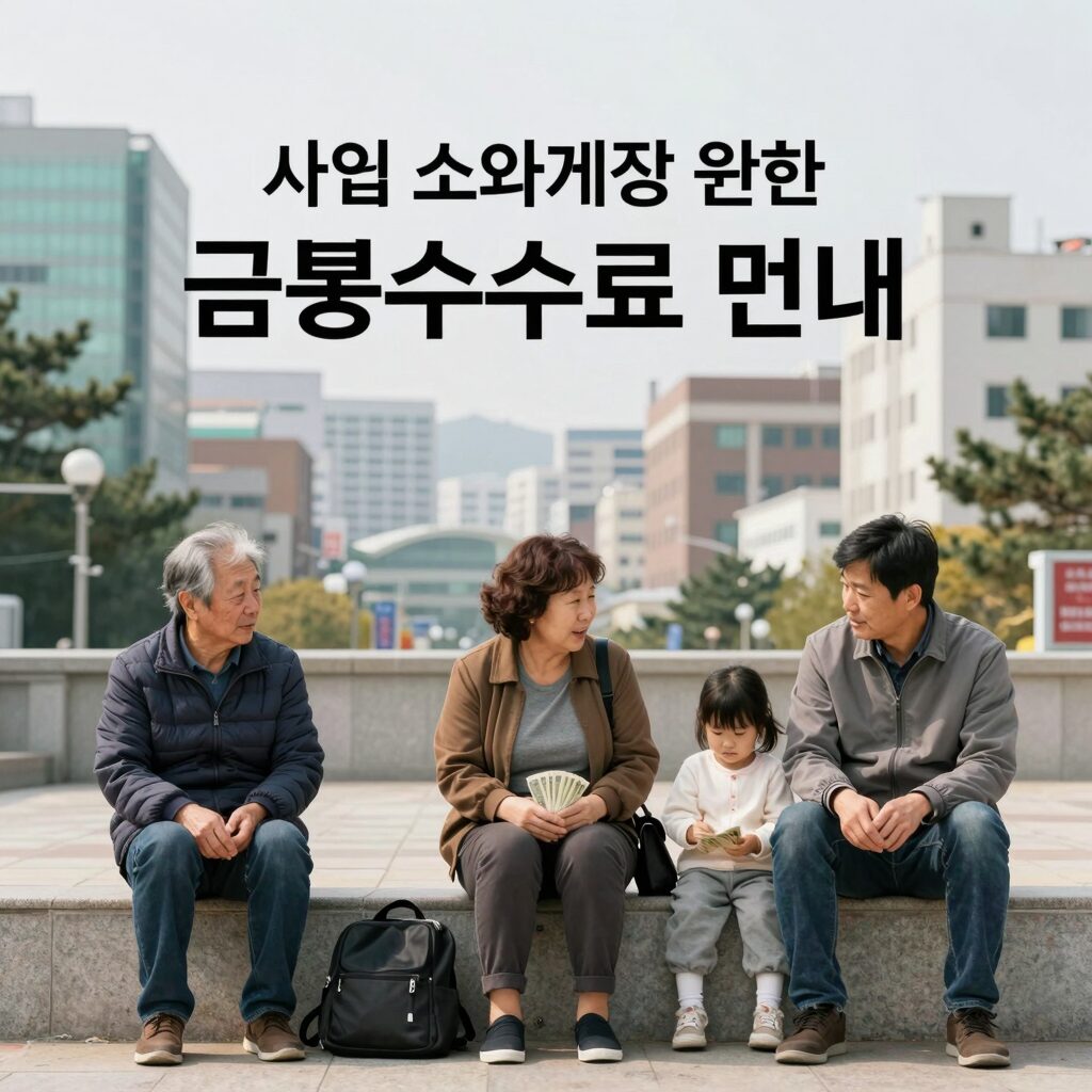 사회 소외계층을 위한 금융수수료 면제 안내 이미지