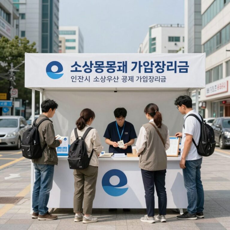 인천시 소상공인 노란우산공제 가입장려금 홍보 이미지