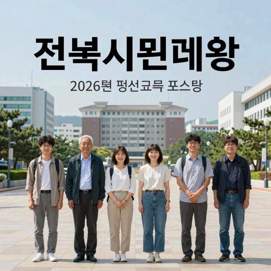 전북시민대학 2026년 평생교육 포스터