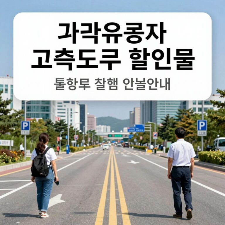 국가유공자 고속도로 통행료 감면 할인율 안내 이미지