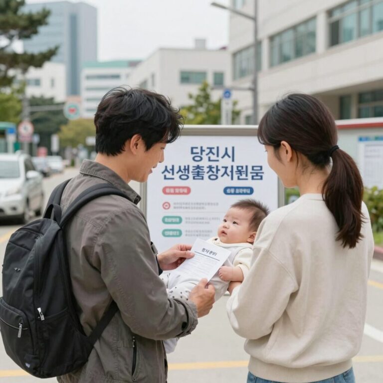 당진시 신생아 출생지원금 신청 안내 이미지