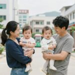 세종 출산축하금 120만원 지원 세종시 출산축하금 120만원을 받은 가족이 행복하게 아기를 안고 있는 모습
