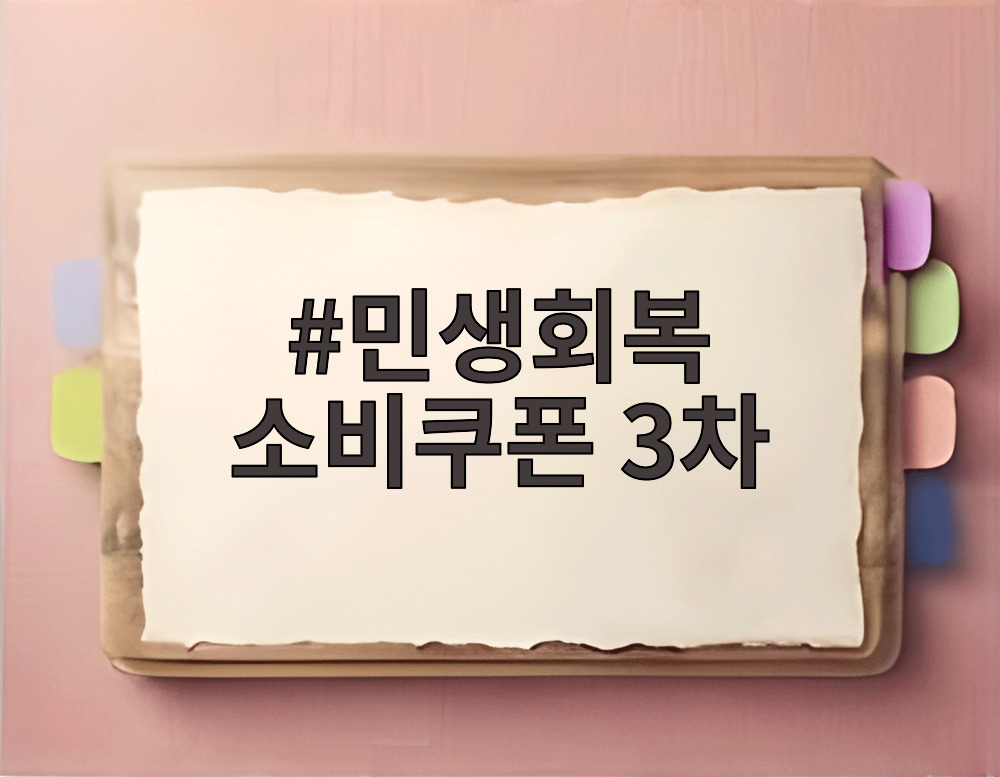 민생회복 소비쿠폰 3차