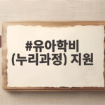유아학비 누리과정 지원 조건 금액 신청 정리 유아학비 (누리과정) 지원