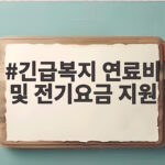 긴급복지 연료비 전기요금 지원 조건과 신청법 긴급복지 연료비 및 전기요금 지원