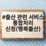 출산 관련 서비스 통합처리 신청(행복출산)