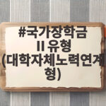 국가장학금 Ⅱ유형지원기준과신청방법 국가장학금 Ⅱ유형 (대학자체노력연계형)