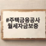 주택금융공사 월세자금보증
