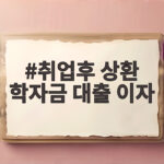 취업후 상환 학자금 대출 이자