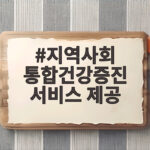 지역사회 통합건강증진 서비스 제공 혜택 총정리 지역사회 통합건강증진 서비스 제공