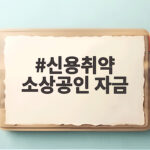 신용취약 소상공인 자금