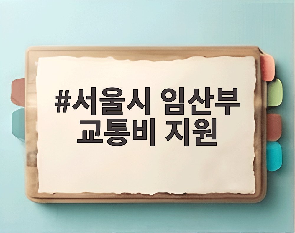 서울시 임산부 교통비 지원