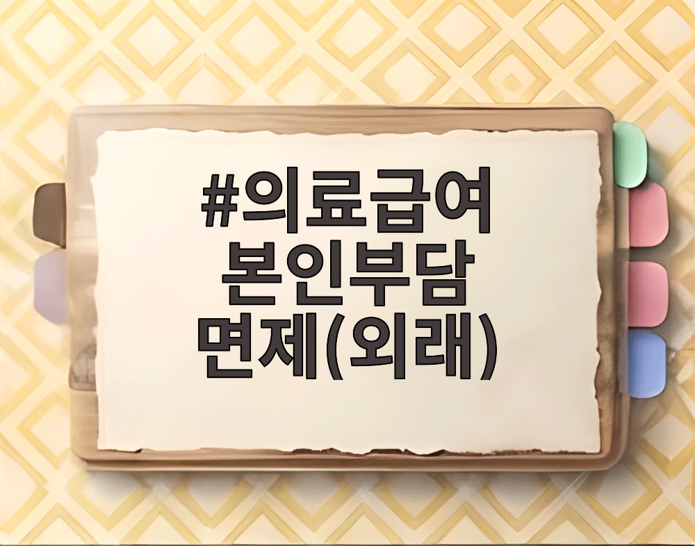 의료급여 본인부담 면제(외래)