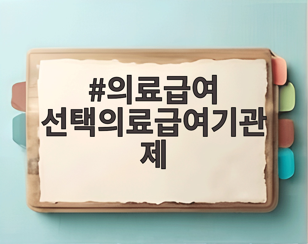 의료급여 선택의료급여기관제