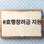 효행장려금 지원