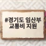 경기도 임산부 교통비 지원 신청 조건과 금액 한눈에 경기도 임산부 교통비 지원
