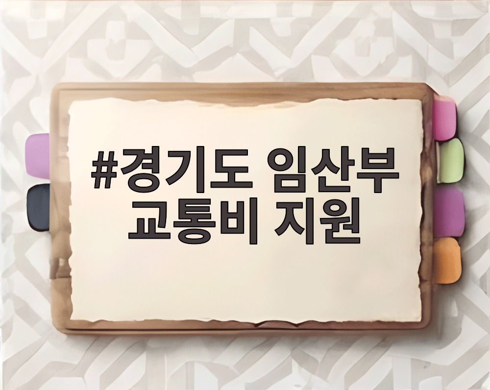 경기도 임산부 교통비 지원