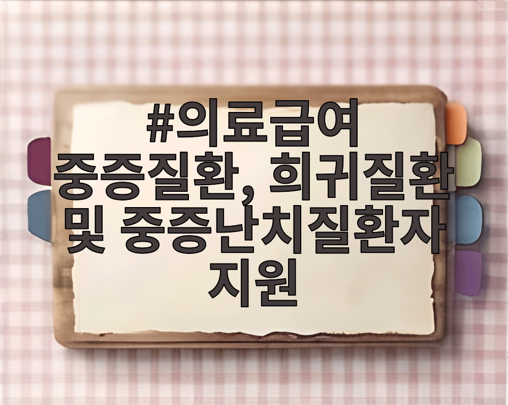 의료급여 중증질환, 희귀질환 및 중증난치질환자 지원
