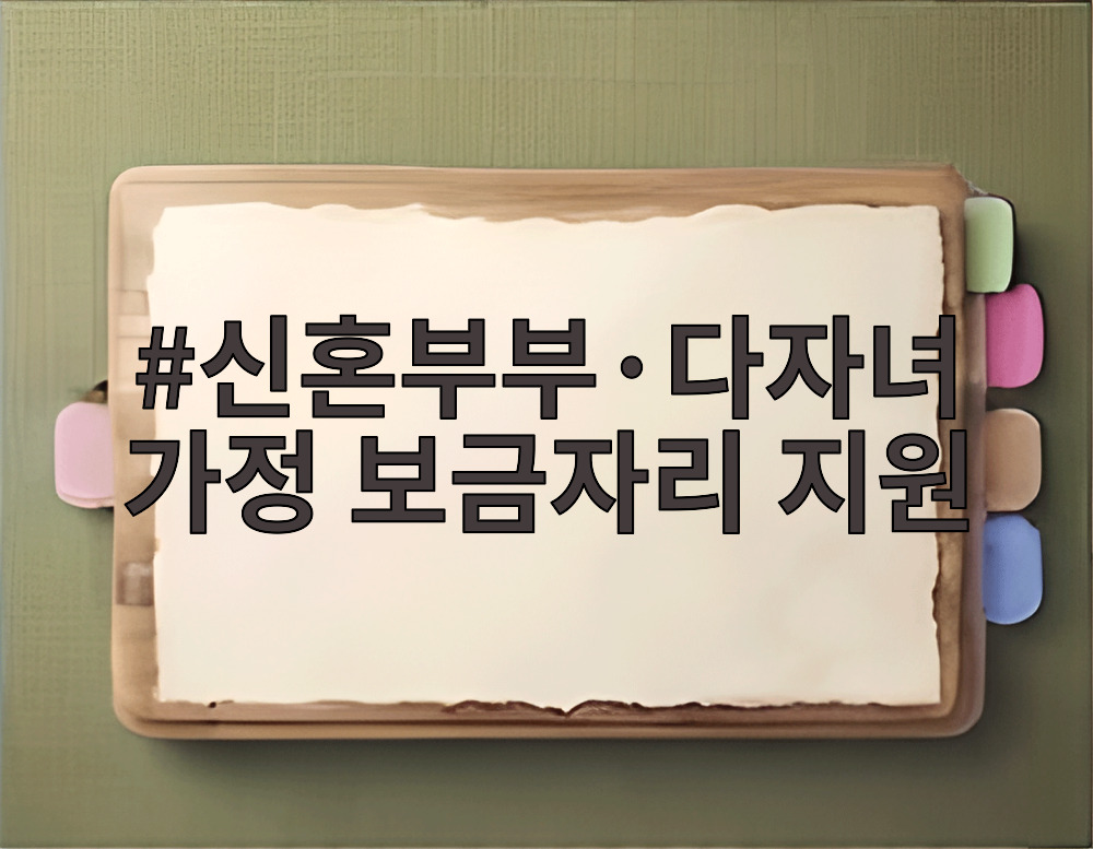 신혼부부·다자녀가정 보금자리 지원