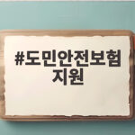 도민안전보험 지원