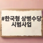 한국형 상병수당 시범사업