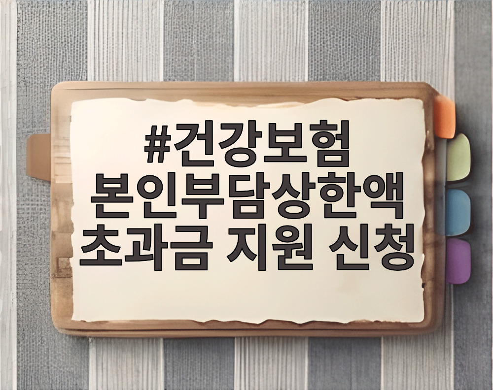 건강보험 본인부담상한액 초과금 지원 신청