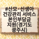 산모·신생아 건강관리 서비스 본인부담금 지원(경기도 광주시)