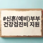 신혼부부 건강검진비 지원 신청 방법과 혜택 신혼(예비)부부 건강검진비 지원