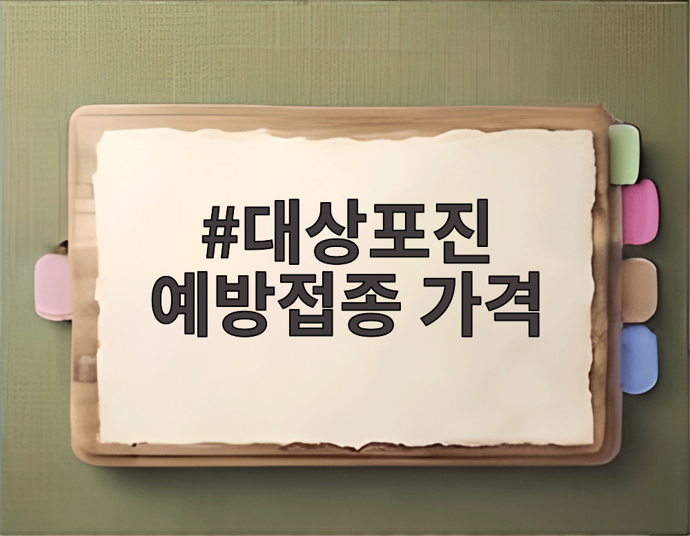 대상포진 예방접종 가격