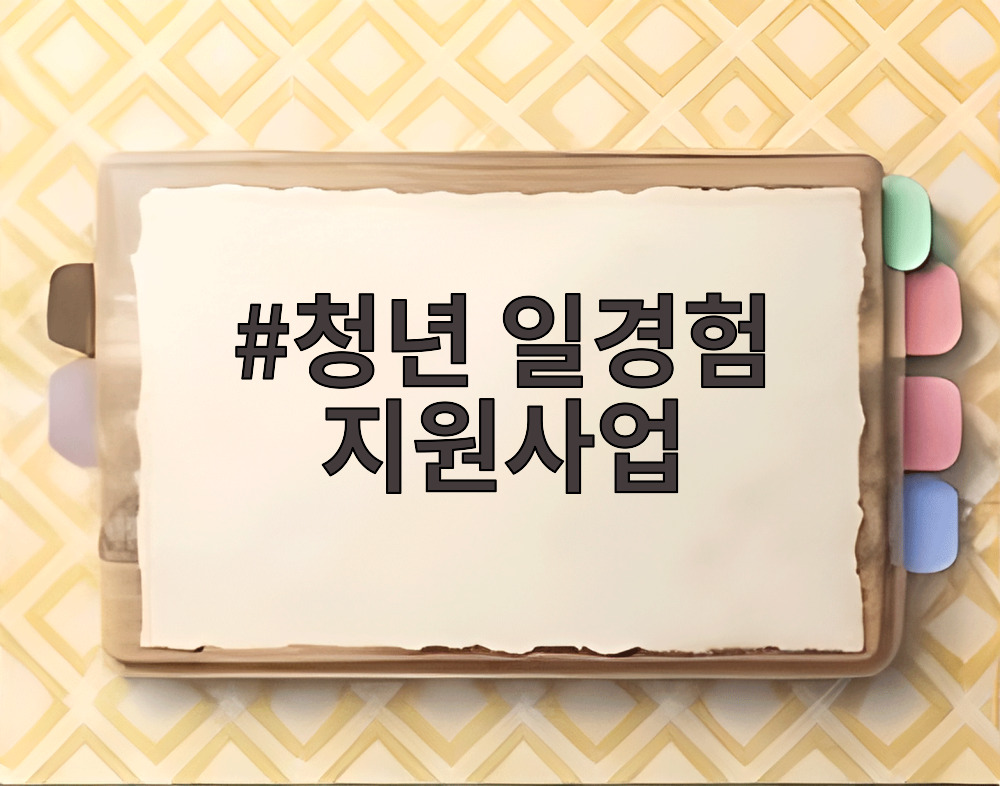 청년 일경험 지원사업