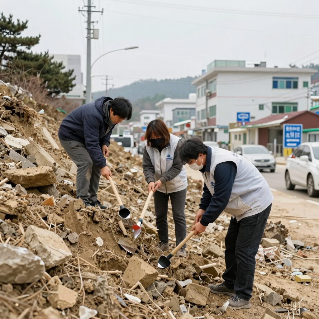 산사태현장예방단 일자리 지원 정보를 안내하는 이미지